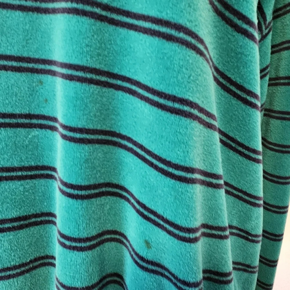 The Fox Collection Vintage Collared Long Sleeve "Velvet" Feel *Has Stain Size L - Picture 3 of 7